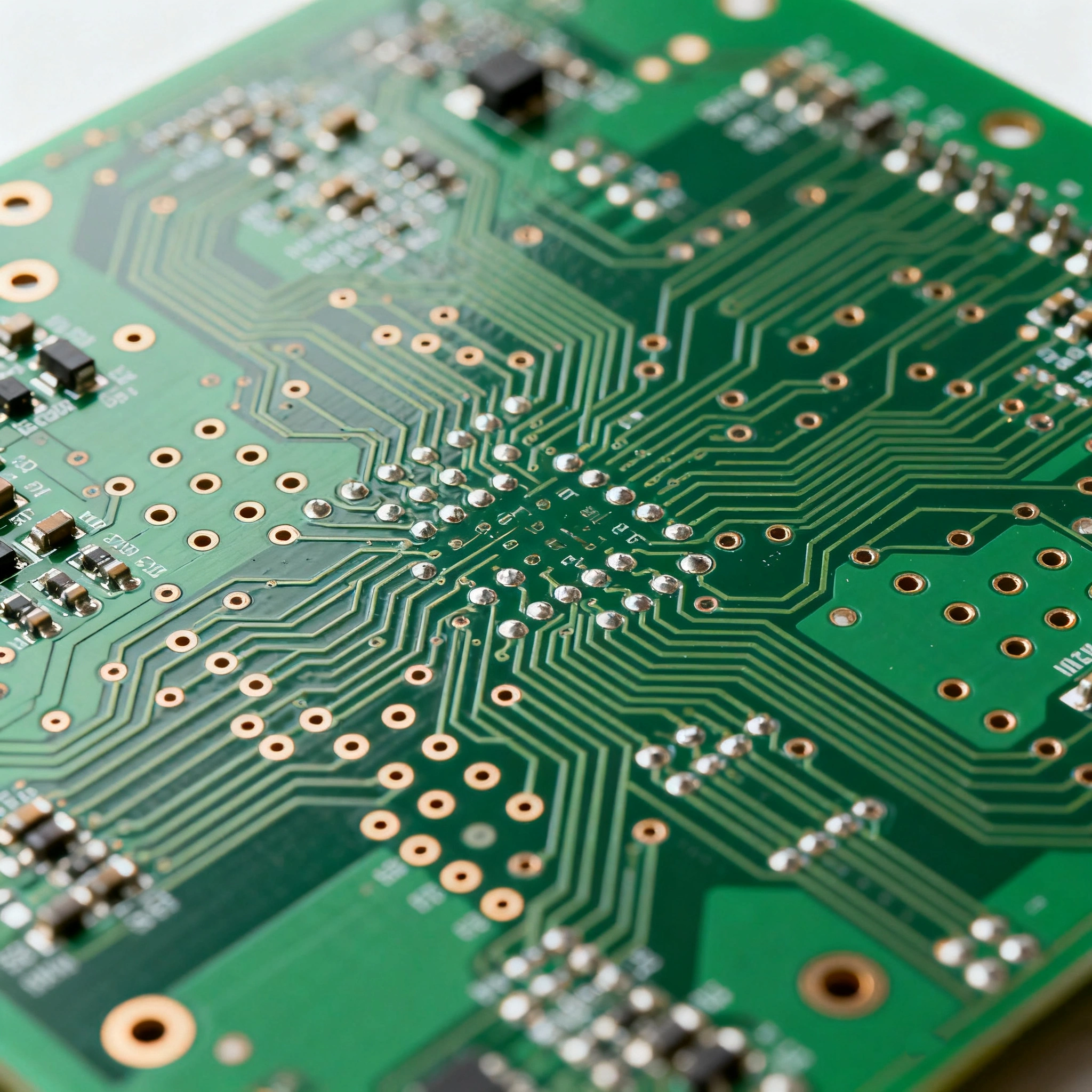 Circuit imprimé double face privilégiant les connexions traversantes robustes et une répartition uniforme du cuivre pour une durabilité mécanique accrue